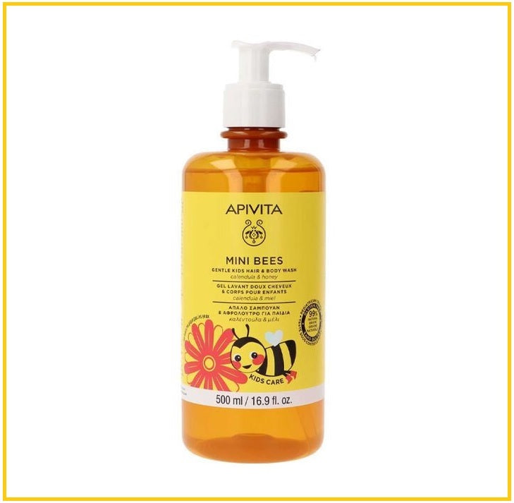 APIVITA 艾蜜塔兒童金盞花蜂蜜二合一沐浴洗髮露 KIDS HAIR CARE & BODY WASH WITH CALENDULA AND HONEY 500ML