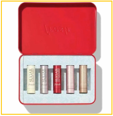 FRESH FULAISHI LIPSTICK FIVE PIECE CHRISTMAS PACKAGE 馥蕾詩 唇膏五件套聖誕套盒2.2G X 5