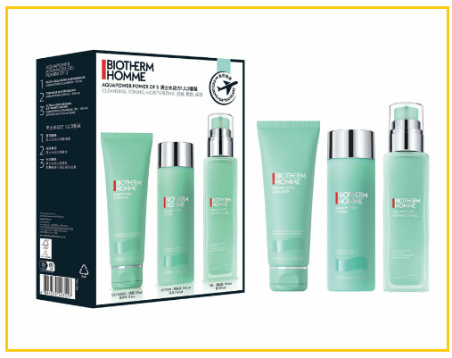 BIOTHERM PROG SUPER AQP DUO SET (CLEANSER 125ML + LOTION 200ML + GEL 100ML) 男士水動力套裝