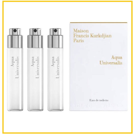 MAISON FRANCIS KURKDJIAN Eau de Parfum Travel Refill 3-Piece Set MFK AQUA UNIVERSALIS EDT DUO SET 11ML X3
