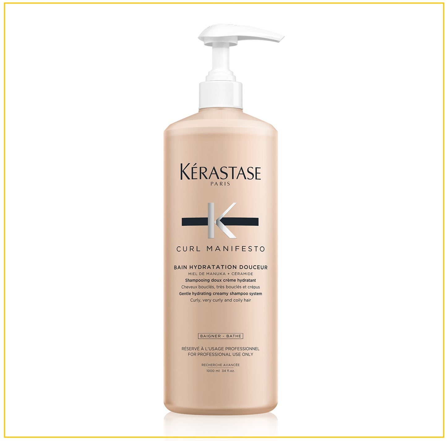 KERASTASE 卡詩捲髮溫和保濕乳霜洗髮精洗頭水 BAIN CURL MANIFESTO 1000ML