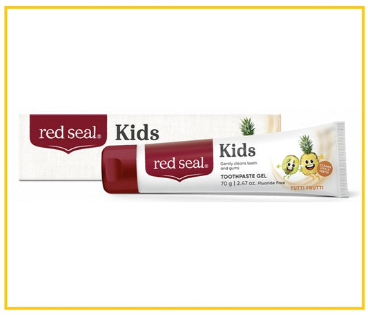 RED SEAL 紅印繽紛水果味兒童無氟牙膏 KIDS TOOTHPASTE GEL (FLUORIDE FREE) TUTTI FRUTTI 70G