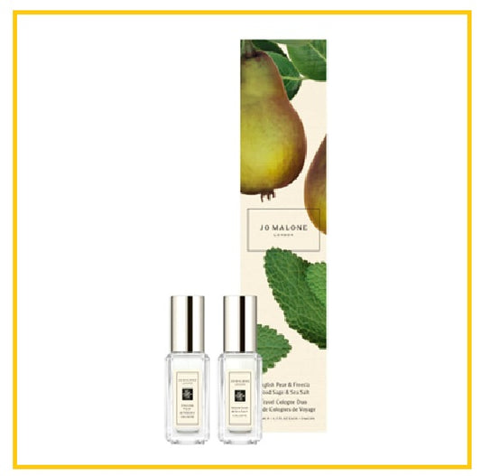 JO MALONE 祖馬龍英國梨鼠尾草海鹽香水旅行兩件套裝 ENGLISH PEAR & FREESIA & WOOD SAGE & SEA SALT EDC GIFT DUO SET