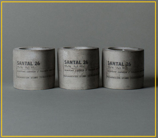 LE LABO 水泥罐蠟燭三件套裝 SANTAL 26 MINI CONCRETE CANDLES SET
