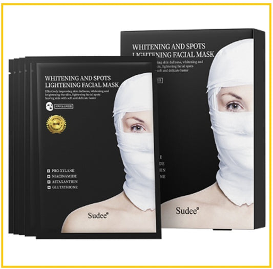 SUDEE 黑繃帶美白淡斑面膜5片 BRIGHTEN AND MOISTURIZING MASK 5PCS