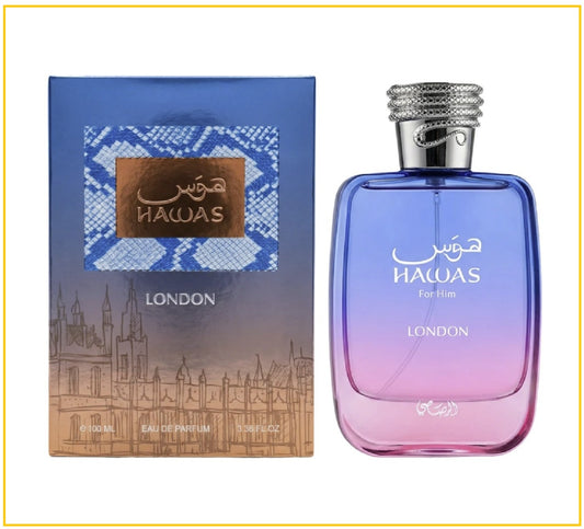 RASASI 拉莎斯哈維之水倫敦中性濃香水 HAWAS LONDON EDP 100ML