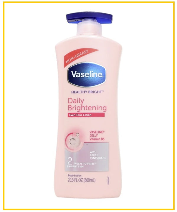 VASELINE 凡士林身體乳粉色 LOTION DAILY BRIGHTEN 600ML