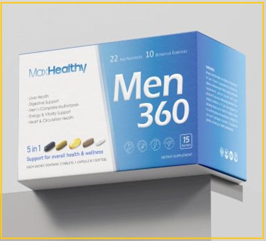 MAXHEALTHY 男士多維營養包15袋裝 MEN360 5IN1 15 PACKS