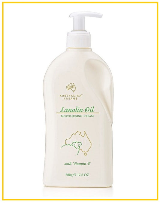 G&M 澳芝曼綿羊油維E身體乳 LANOLIN OIL VITAMIN E BODY MOISTURIZING CREAM 500G