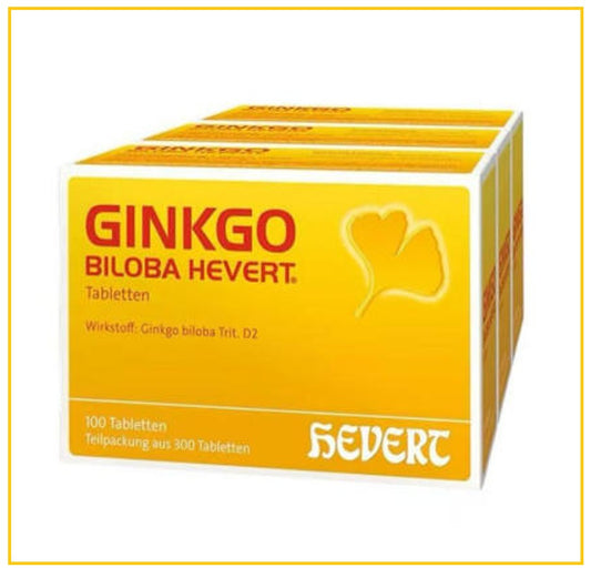 HEVERT 菲德銀杏葉精華改善記憶補腦活素片300粒 GINKGO BILOBA 300CAPS
