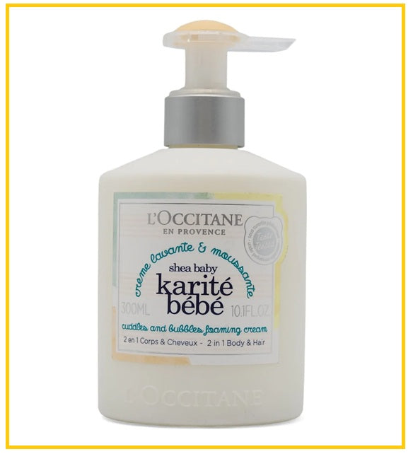 L'OCCITANE 歐舒丹乳木果嬰兒洗髮沐浴露 LOCCITANE SHEA BABY FOAMING CREAM 300ML