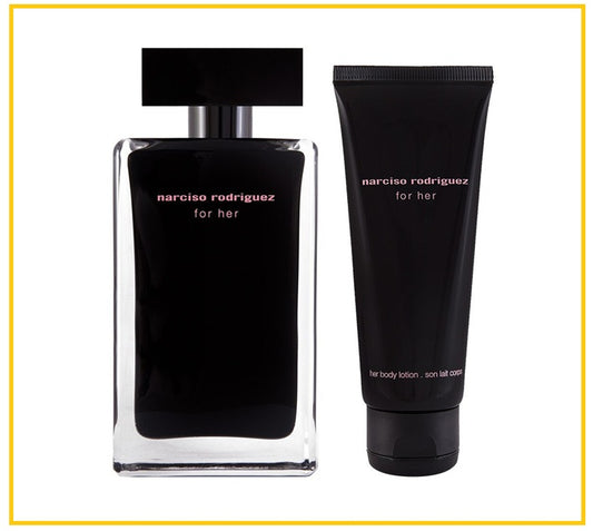 NARCISO RODRIGUEZ 納西素她的同名女士淡香水身體乳套裝 FOR HER EAU DE TOILETTE SPRAY DUO SET