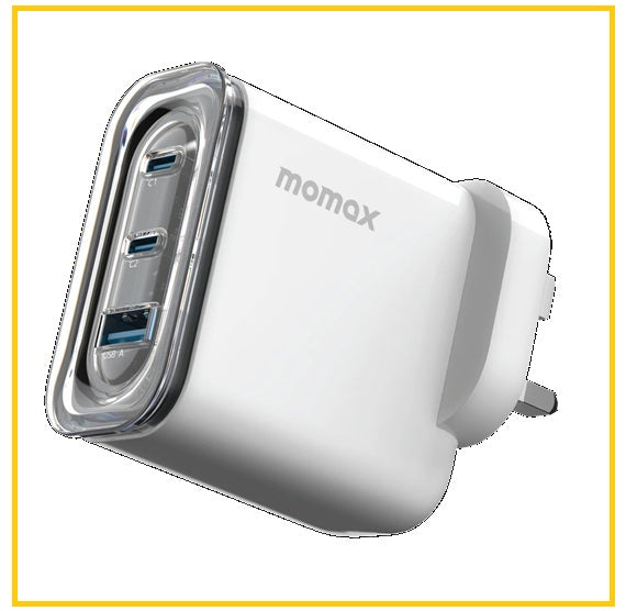 MOMAX 三輸出充電器 1-CHARGE FLOW+ 3-PORT GAN CHARGER 80W UM52UKW