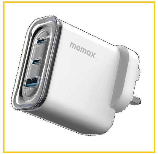 MOMAX 三輸出充電器 1-CHARGE FLOW+ 3-PORT GAN CHARGER 80W UM52UKW