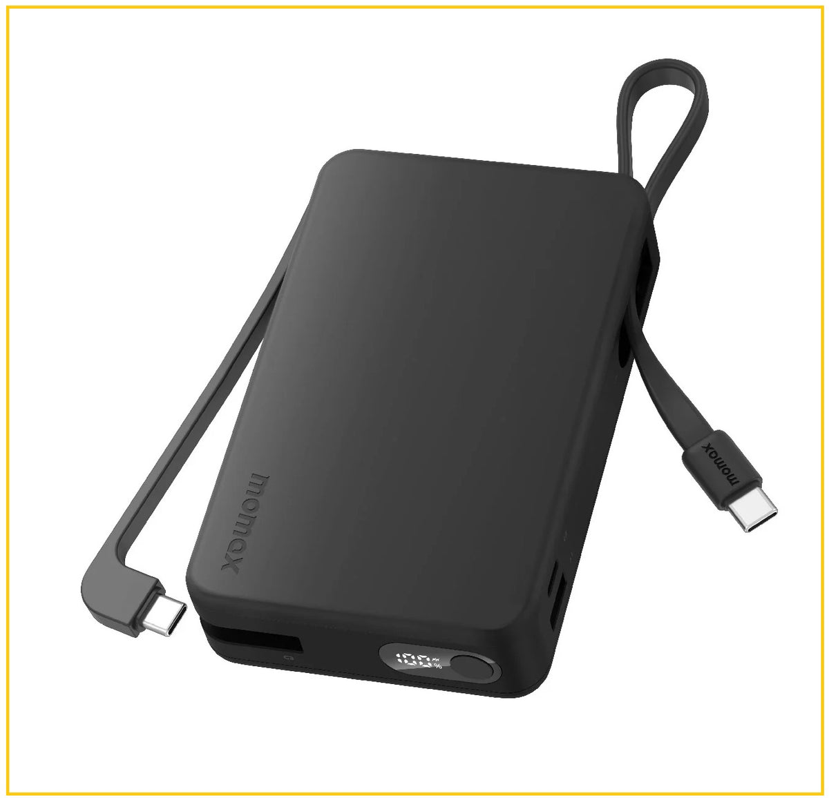 MOMAX 雙內建線流動電源 1-POWER VITAL+ POWER BANK 20000MAH WITH 2 BUILT-IN USB-C CABLES #BLACK / #WHITE IP139