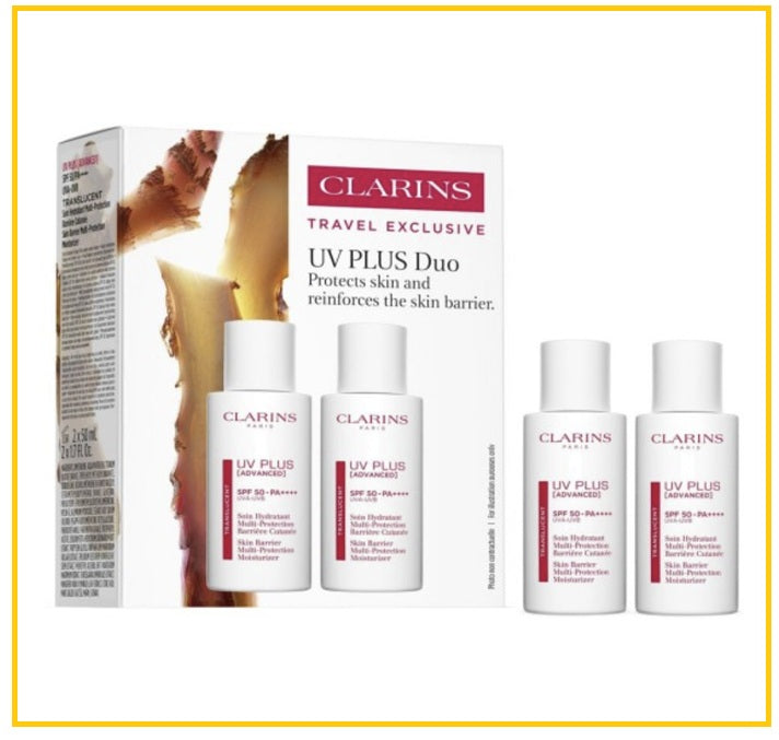 CLARINS UV PLUS ADVANCED TRANSLUCENT SPF50 DUO SET 50ML X2