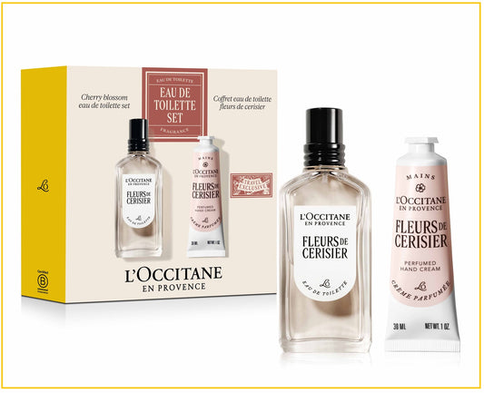L'OCCITANE CHERRY BLOSSOM EDT HAND CREAM KIT SET