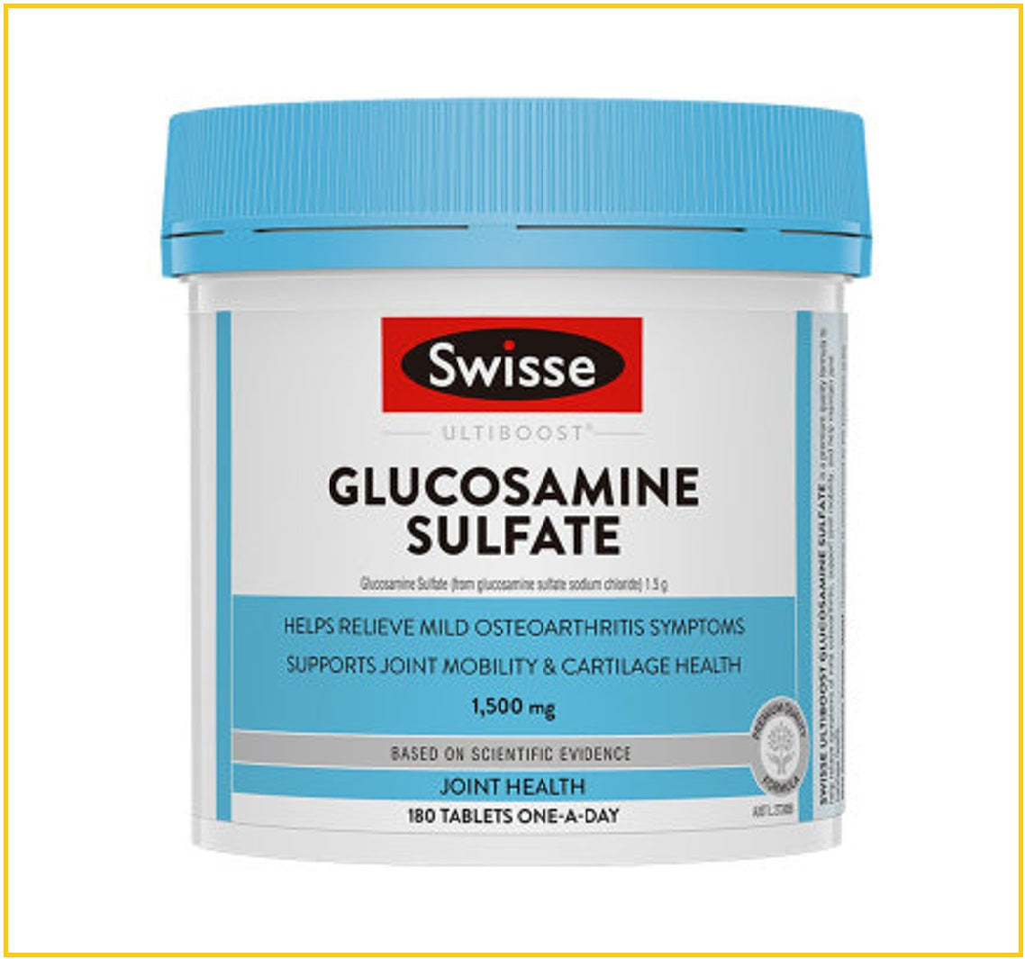 SWISSE 斯維詩葡萄糖胺180粒合生元版 GLUCOSAMINE SULFATE 1500MG 180 TABLETS