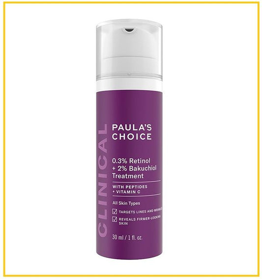 PAULA'S CHOICE 寶拉珍選視黃醇補骨脂酚精華 CLINICAL 0.3% RETINOL + 2% BAKUCHIOL TREATMENT 30ML