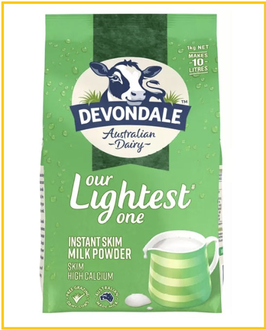 Devondale Instant Skin Milk Powder High Calcium 1KG