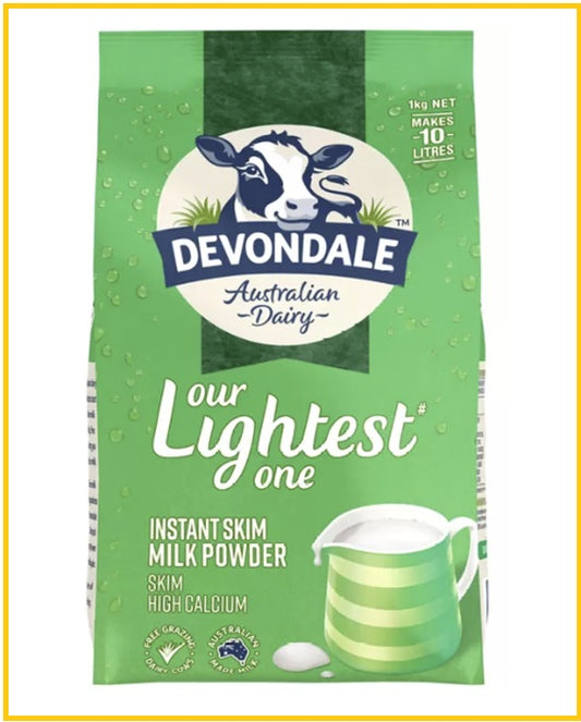 Devondale Instant Skin Milk Powder High Calcium 1KG