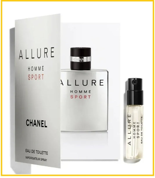CHANEL 香奈兒男士運動香水小樣 ALLURE HOMME SPORT EDT VIALS 1.5ML