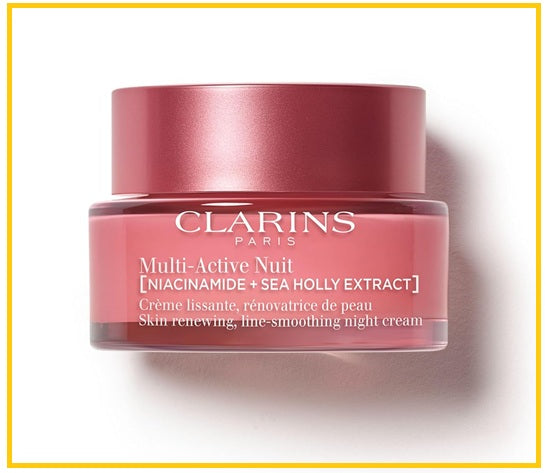 CLARINS 嬌韻詩青春多元晚霜 MULTI-ACTIVE NUIT NIACINAMIDE + SEA HOLLY EXTRACT SKIN RENEWING LINE-SMOOTHING NIGHT CREAM 50ML