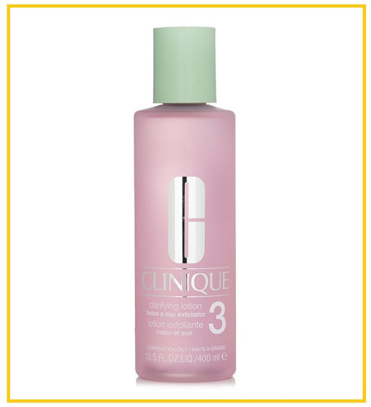 CLINIQUE Clarifying Lotion 3 with Alcohol 3-STEP CLARIFYING FACE EXFOLIATOR LOTION 400ML