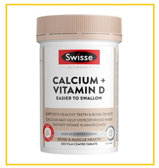 SWISSE Calcium + Vitamin D Mini 300 Tablets