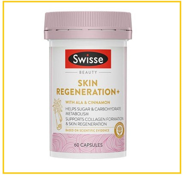 SWISSE 斯維詩硫辛酸金裝煥膚抗糖丸合生元版60粒 SKIN REGENERATION+ 60 CAPSULES