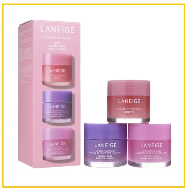 LANEIGE 蘭芝睡眠唇膜三件套裝 LIP SLEEPING MASK TRIO DUO SET 20G X3