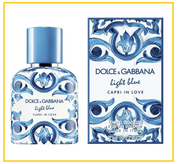 DOLCE & GABBANA 杜嘉班納淺藍男士卡普里之戀淡香精香水 D&G LIGHT BLUE CAPRI IN LOVE MEN EDP 50ML / 100ML