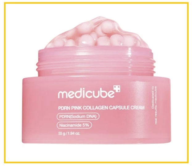 MEDICUBE 美蒂秋芙粉紅膠原蛋白膠囊霜 PDRN PINK COLLAGEN CAPSULE CREAM 55G