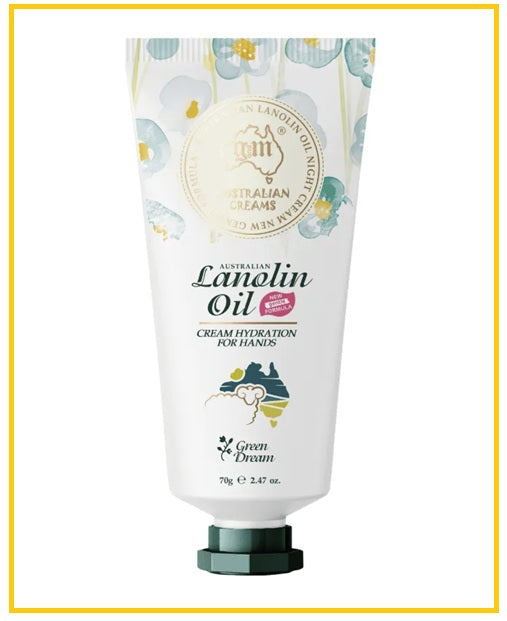 G&M COSMETICS 澳芝曼羊脂油護手霜茉莉鈴蘭 AUSTRALIAN LANOLIN OIL HAND CREAM GREEN DREAM 70G