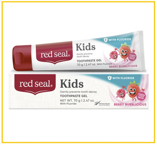 RED SEAL 紅印甜莓果味兒童含氟牙膏 KIDS FLUORIDE BERRY BUBBLICIOUS TOOTHPASTE 70G