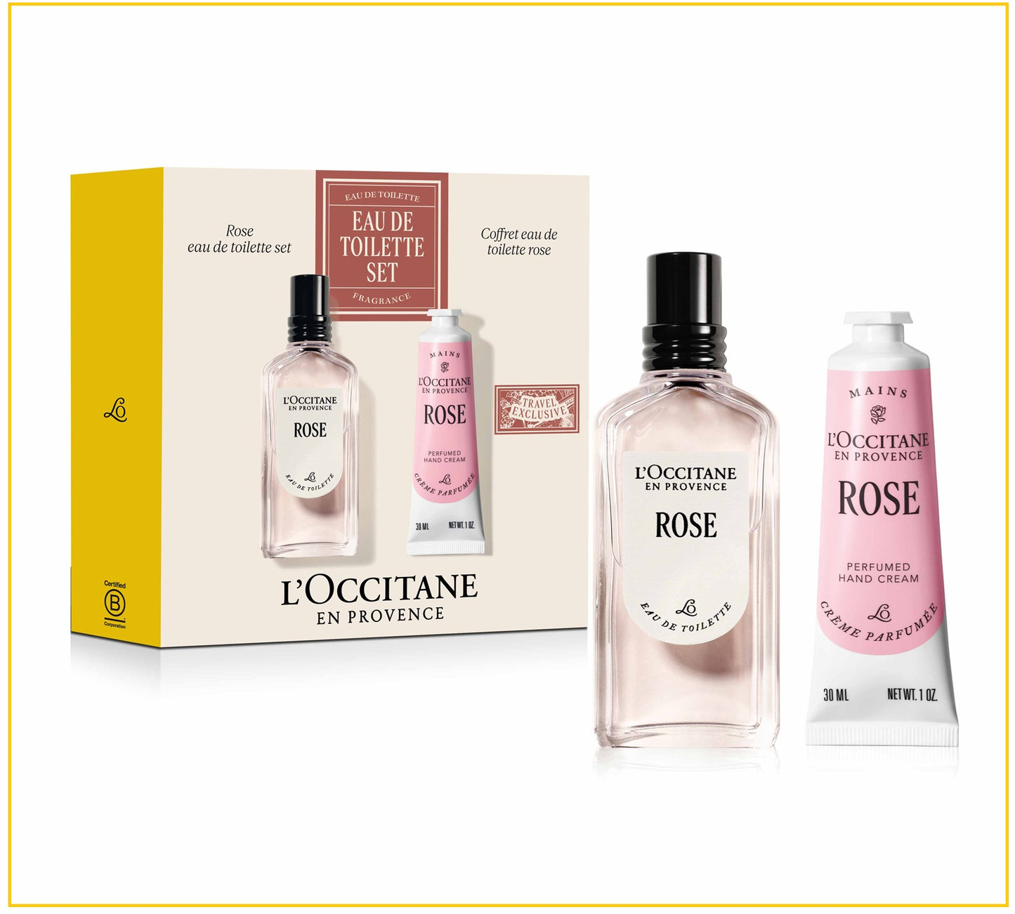 L'OCCITANE Rose Eau de Toilette Hand Cream Duo Set