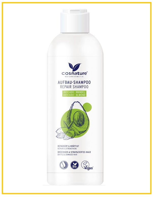 COSNATURE Natural Organic Avocado and Almond Repairing Shampoo with Avocado and Almonds 250ml