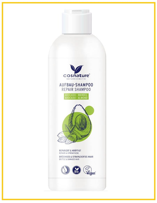 COSNATURE Natural Organic Avocado and Almond Repairing Shampoo with Avocado and Almonds 250ml