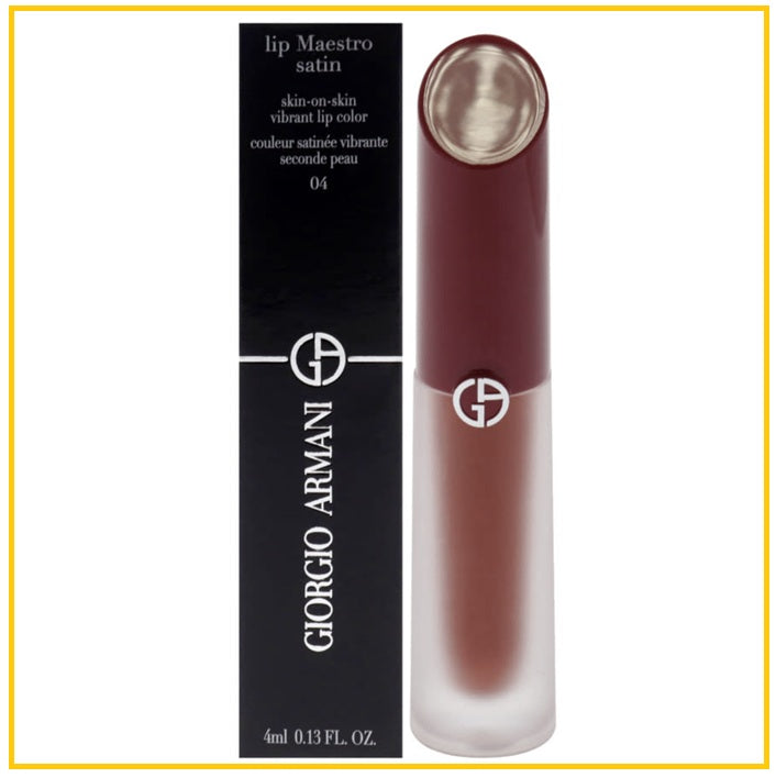GIORGIO ARMANI 阿瑪尼絲絨水漾唇釉 LIP MAESTRO SATIN #02 / #04 / #10 / #12 4ML