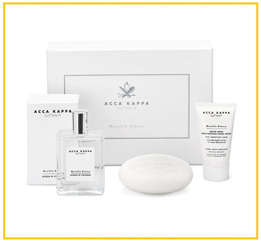 ACCA KAPPA White Moss Cologne Soap and Hand Cream Gift Set WHITE MOSS GIFT DUO SET
