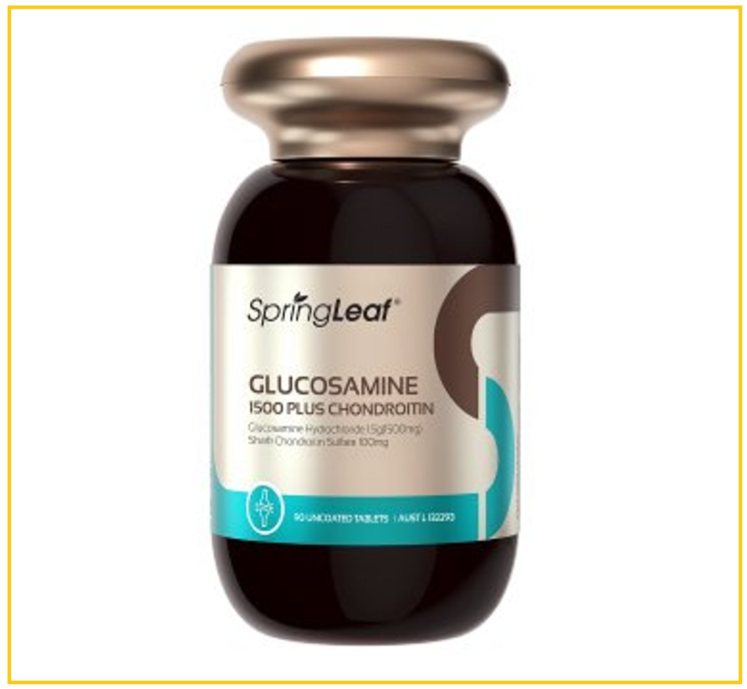 SPRINGLEAF 綠芙維骨力關節靈軟骨素90粒 GLUCOSAMINE 1500 PLUS CHONDROITIN 90 CAPSULES