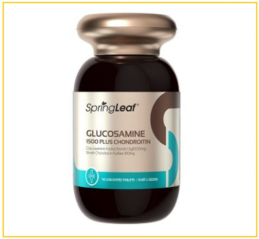 SPRINGLEAF 綠芙維骨力關節靈軟骨素90粒 GLUCOSAMINE 1500 PLUS CHONDROITIN 90 CAPSULES