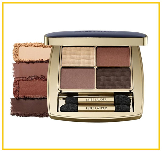 ESTEE LAUDER THE ESSENTIAL EYESHADOW QUAD LONG-LASTING PALETTE #GALLERY HOP / #POWER BRUNCH / #PRENUP / #GETAWAY 4G
