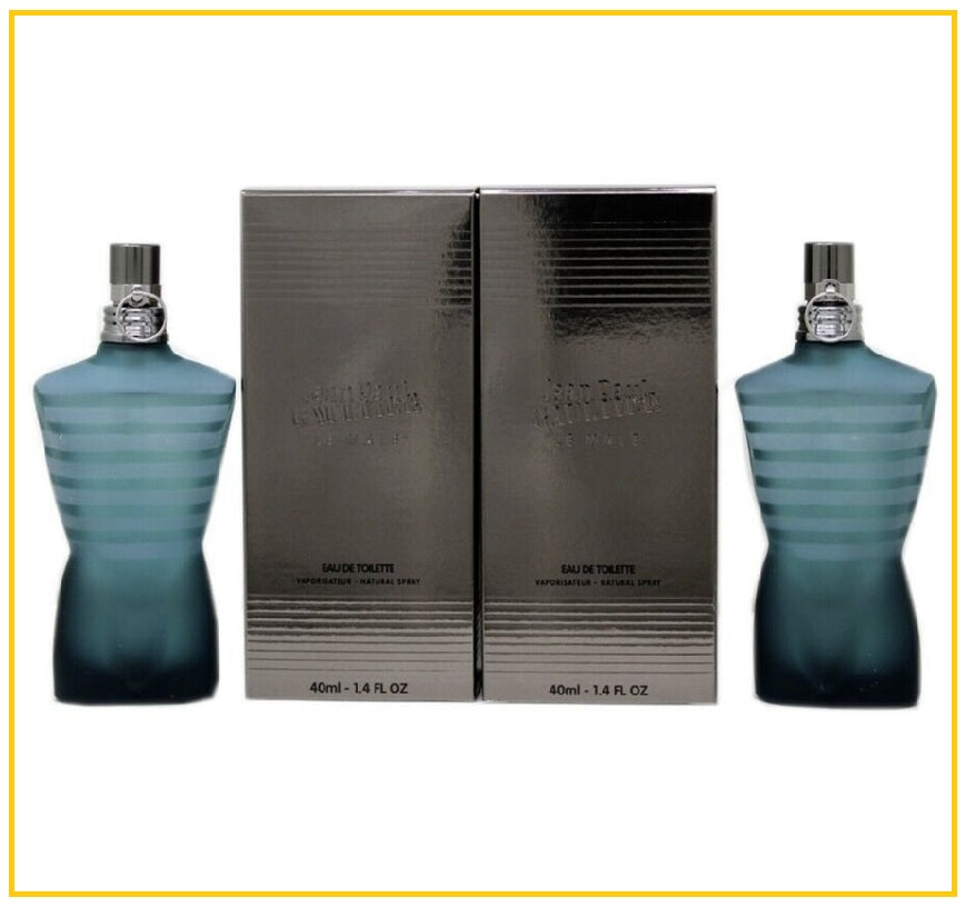 JEAN PAUL GAULTIER MEN'S LE MALE EDT DUO SET 40ML X2