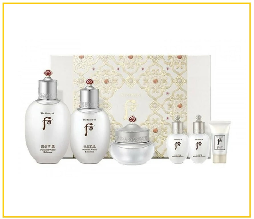 WHOO 后雪玉凝美白水乳六件套裝 GONGJINHYANG SNOW WHITENING SET