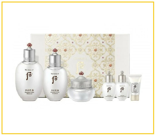 WHOO 后雪玉凝美白水乳六件套裝 GONGJINHYANG SNOW WHITENING SET