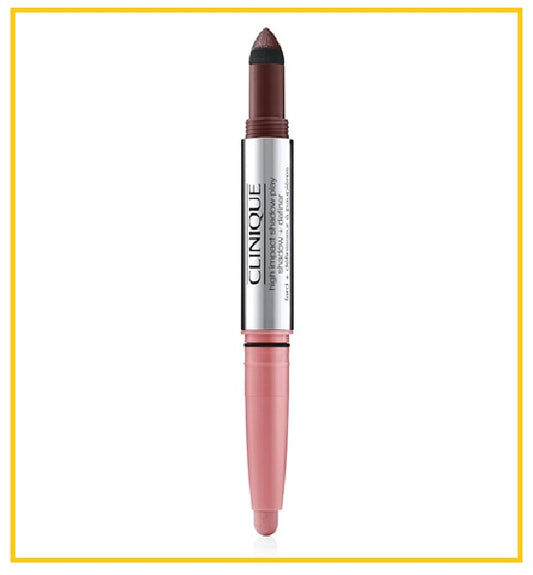 CLINIQUE HIGH IMPACT SHADOW PLAY SHADOW DEFINER EYELINER + EYESHADOW #BLACK HONEY PINK HONEY 4ML