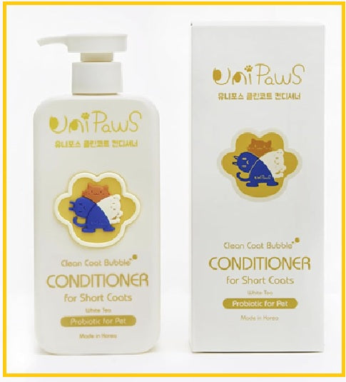 UNIPAWS Clean Coat Probiotic Short-Haired Dog Conditioner 500ml