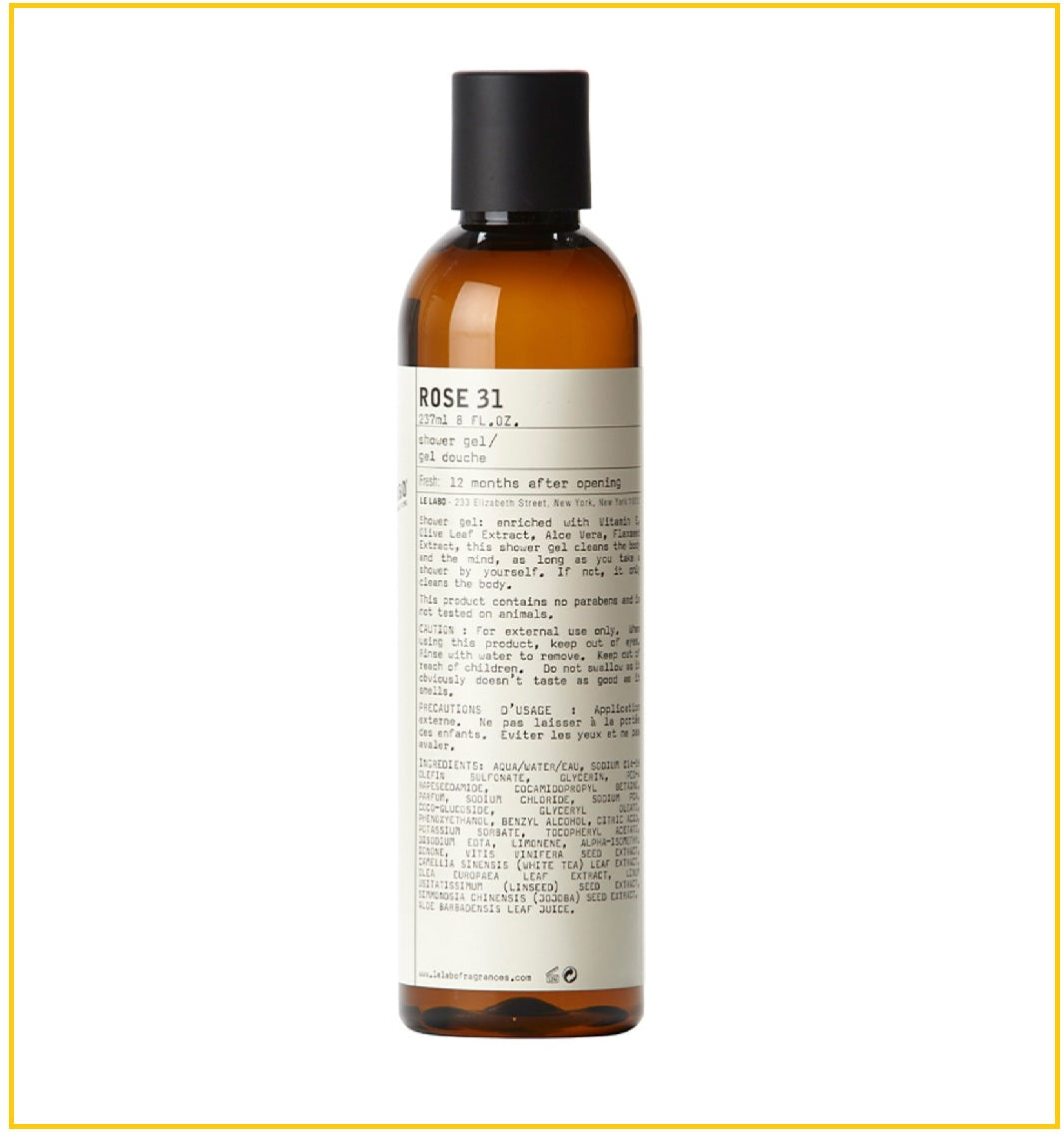 LE LABO 實驗室沐浴露31號 ROSE 31 SHOWER GEL 237ML