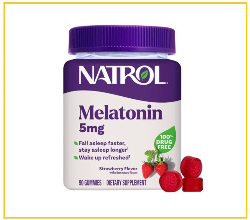 NATROL 褪黑素睡眠軟糖草莓味 MELATONIN GUMMIES STRAWBERRY FLAVOUR 5MG 90 CAPSULES